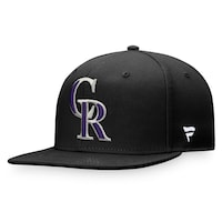 Men's Fanatics Branded  Black Colorado Rockies Core Snapback Hat