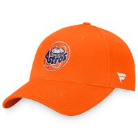 Men's Fanatics Branded  Orange Houston Astros Cooperstown Collection Core Adjustable Hat