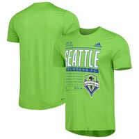 Men's adidas Rave Green Seattle Sounders FC Club DNA Performance T-Shirt