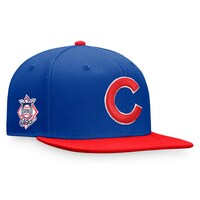 Men's Fanatics Branded Royal/Red Chicago Cubs Fundamental Two-Tone Snapback Hat