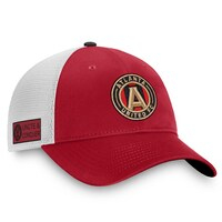 Men's Fanatics Branded Garnet/White Atlanta United FC Iconic Trucker Snapback Hat