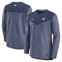 Men's Nike Navy Toronto Blue Jays Authentic Collection Game Time Performance Half-Zip Top