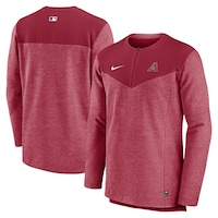 Men's Nike Red Arizona Diamondbacks Authentic Collection Game Time Performance Half-Zip Top
