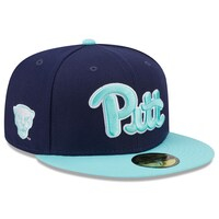 Men's New Era Navy/Light Blue Pitt Panthers 59FIFTY Fitted Hat