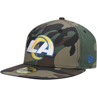 Men's New Era Camo Los Angeles Rams Woodland 59FIFTY Fitted Hat