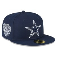 Men's New Era Navy Dallas Cowboys Patch 59FIFTY Fitted Hat