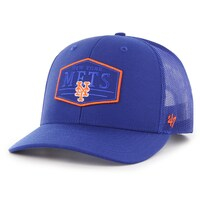 Men's '47 Royal New York Mets Ridgeline Tonal Patch Trucker Adjustable Hat