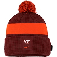 Youth Nike Maroon Virginia Tech Hokies Cuffed Knit Hat with Pom