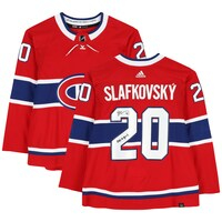 Juraj Slafkovsky Montreal Canadiens Autographed Red Adidas Authentic Jersey with "2022 #1 Pick" Inscription