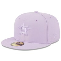 Men's New Era Lavender Houston Astros 2023 Spring Color Basic 59FIFTY Fitted Hat