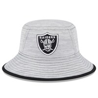 Men's New Era Gray Las Vegas Raiders Game Bucket Hat