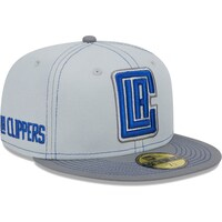 Men's New Era Gray LA Clippers Color Pop 59FIFTY Fitted Hat