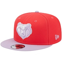 Men's New Era Red/Lavender Memphis Grizzlies 2-Tone Color Pack 9FIFTY Snapback Hat