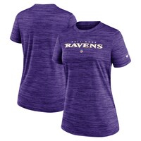 Women's Nike Purple Baltimore Ravens Sideline Velocity Performance T-Shirt