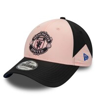 Men's New Era Pink/Black Manchester United 9FORTY Adjustable Hat