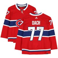 Kirby Dach Montreal Canadiens Autographed Red Adidas Authentic Jersey