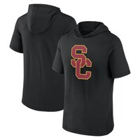 Men's Fanatics Branded  Black USC Trojans Primary Logo Hoodie T-Shirt