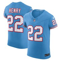 Men's Nike Derrick Henry Light Blue Tennessee Titans Oilers Throwback Vapor F.U.S.E. Elite Jersey