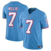 Men's Nike Malik Willis Light Blue Tennessee Titans Vapor F.U.S.E. Limited Jersey