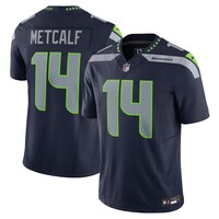 Men's Nike DK Metcalf Navy Seattle Seahawks Vapor F.U.S.E. Limited Jersey