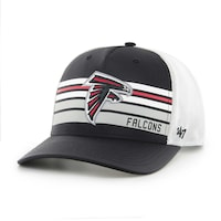 Men's '47 Black/White Atlanta Falcons Altitude II MVP Trucker Snapback Hat