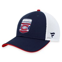 Men's Fanatics Branded  Navy Montreal Canadiens 2023 NHL Draft On Stage Trucker Adjustable Hat