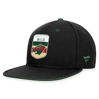 Men's Fanatics Branded  Black Minnesota Wild 2023 NHL Draft Snapback Hat