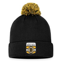 Men's Fanatics Branded  Black Boston Bruins 2023 NHL Draft Cuffed Knit Hat with Pom