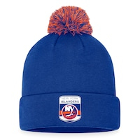 Men's Fanatics Branded  Royal New York Islanders 2023 NHL Draft Cuffed Knit Hat with Pom
