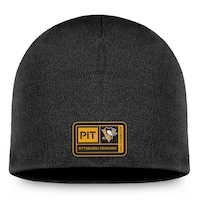 Men's Fanatics Branded  Black Pittsburgh Penguins Authentic Pro Training Camp Knit Hat