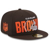 Men's New Era Brown Cleveland Browns 2023 NFL Draft 59FIFTY Fitted Hat