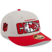 Men's New Era Stone/Red Kansas City Chiefs 2023 NFL Draft Low Profile 59FIFTY Fitted Hat