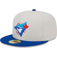 Men's New Era Gray/Royal Toronto Blue Jays World Class Back Patch 59FIFTY Fitted Hat
