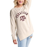 Women's Gameday Couture Cream Texas A&M Aggies Side Split Pullover Top