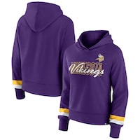 Women's Fanatics Branded  Purple Minnesota Vikings Over Under Pullover Hoodie