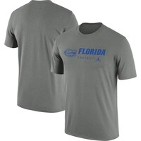 Men's Jordan Brand Heather Gray Florida Gators Team Legend Performance T-Shirt