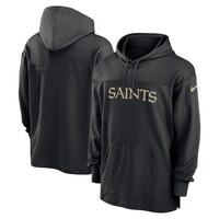 Men's Nike  Black New Orleans Saints 2023 Sideline Lightweight Performance Hooded Top