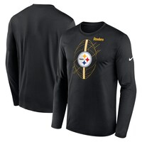 Men's Nike Black Pittsburgh Steelers Legend Icon Long Sleeve T-Shirt