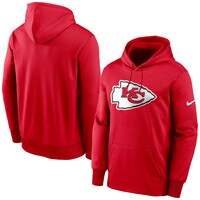 Men's Nike Red Kansas City Chiefs Big & Tall Fan Gear Prime Logo Fleece Performance Pullover Hoodie