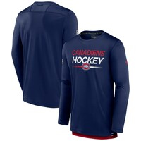 Men's Fanatics Branded  Navy Montreal Canadiens Authentic Pro Long Sleeve T-Shirt