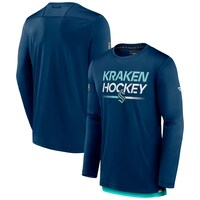 Men's Fanatics Branded  Deep Sea Blue Seattle Kraken Authentic Pro Long Sleeve T-Shirt
