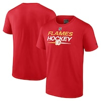 Men's Fanatics Branded  Red Calgary Flames Authentic Pro Primary T-Shirt