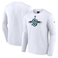 Men's Fanatics Branded  White Seattle Kraken Authentic Pro Secondary Long Sleeve T-Shirt