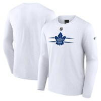 Men's Fanatics Branded  White Toronto Maple Leafs Authentic Pro Secondary Long Sleeve T-Shirt