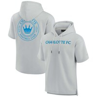 Unisex Fanatics Signature Gray Charlotte FC Elements Super Soft Fleece Short Sleeve Pullover Hoodie