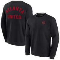 Unisex Fanatics Signature Black Atlanta United FC Super Soft Pullover Crew Sweatshirt
