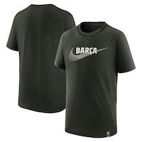 Youth Nike Olive Barcelona Swoosh T-Shirt