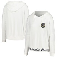 Women's Concepts Sport White Philadelphia Union Accord Hoodie Long Sleeve Top