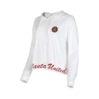 Women's Concepts Sport White Atlanta United FC Accord Hoodie Long Sleeve Top