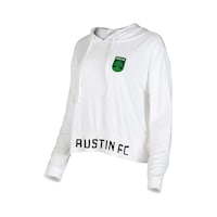 Women's Concepts Sport White Austin FC Accord Hoodie Long Sleeve Top